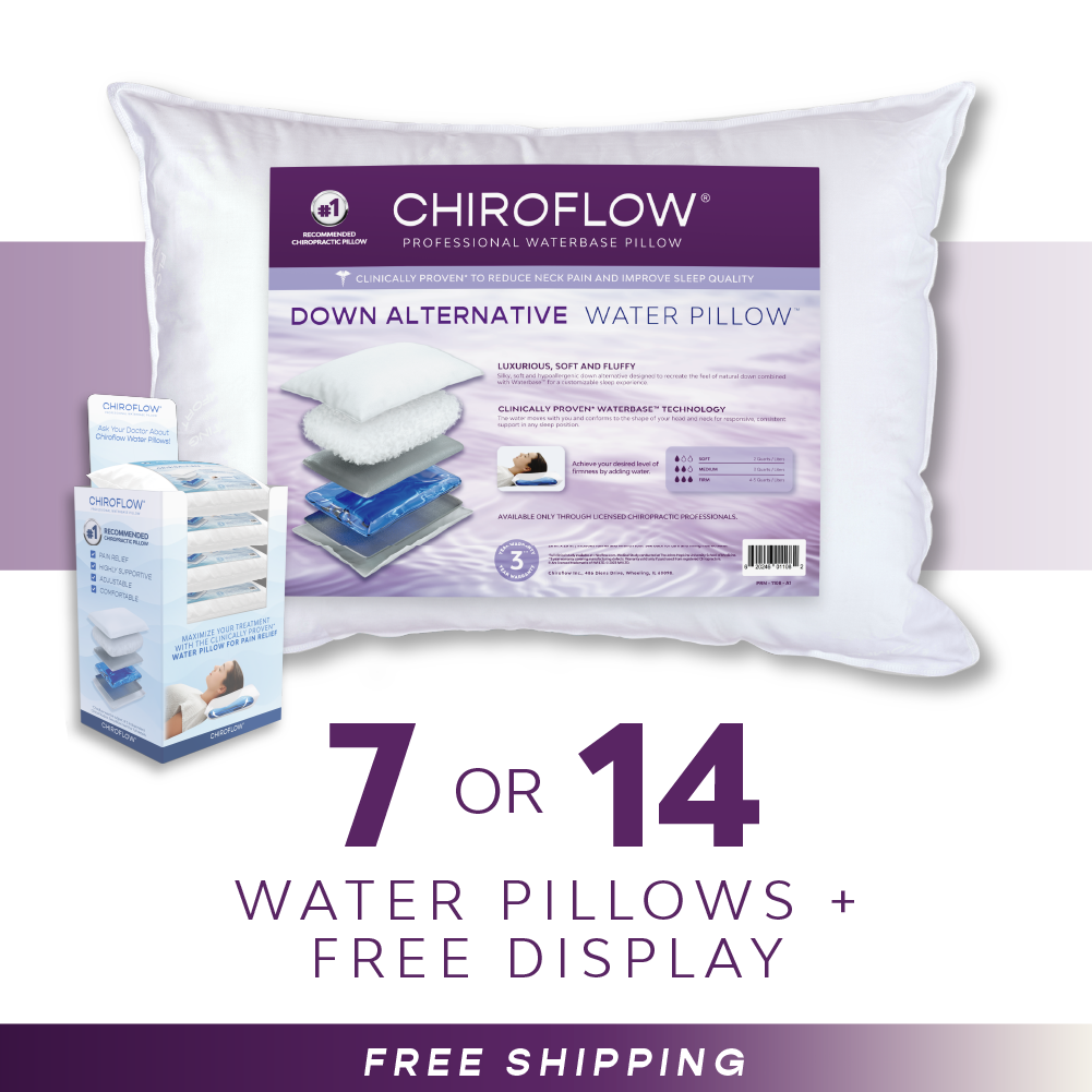 Chiroflow Down Alternative Water Pillows - Multi-Pack Options