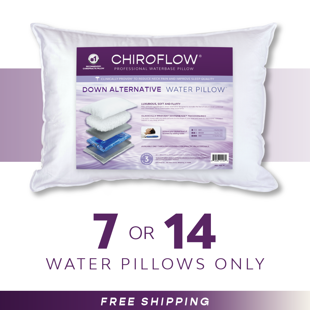 Chiroflow Down Alternative Water Pillows - Multi-Pack Options