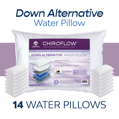 Chiroflow Down Alternative Water Pillows (Holiday Multi-Pack Options)