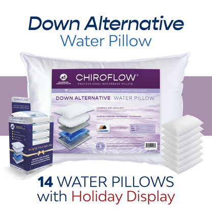 Chiroflow Down Alternative Water Pillows (Holiday Multi-Pack Options)