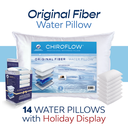 Chiroflow Original Fiber Water Pillows (Holiday Multi-Pack Options)