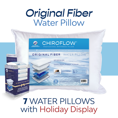 Chiroflow Original Fiber Water Pillows (Holiday Multi-Pack Options)