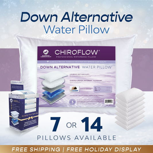 Chiroflow Down Alternative Water Pillows (Holiday Multi-Pack Options)