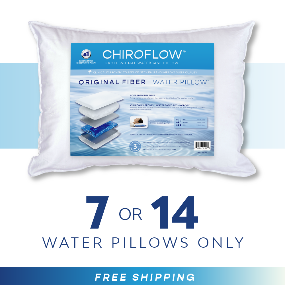 Chiroflow Original Fiber Water Pillows - Multi-Pack Options – Chiroflow USA