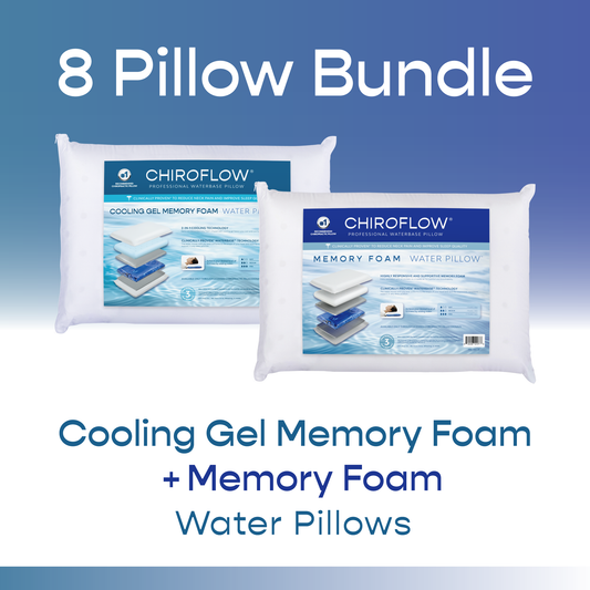 Chiroflow Water Pillows – Foam Bundle 8 Pack